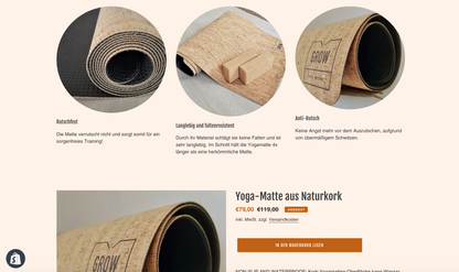 Vegane Yogamatte - Shop2Go